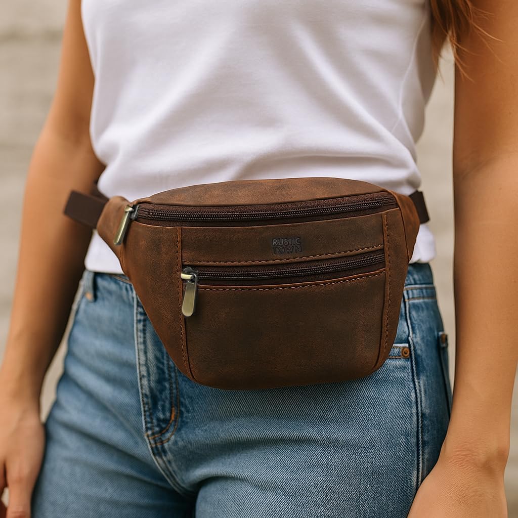 Leather Waist Bag for men and women
