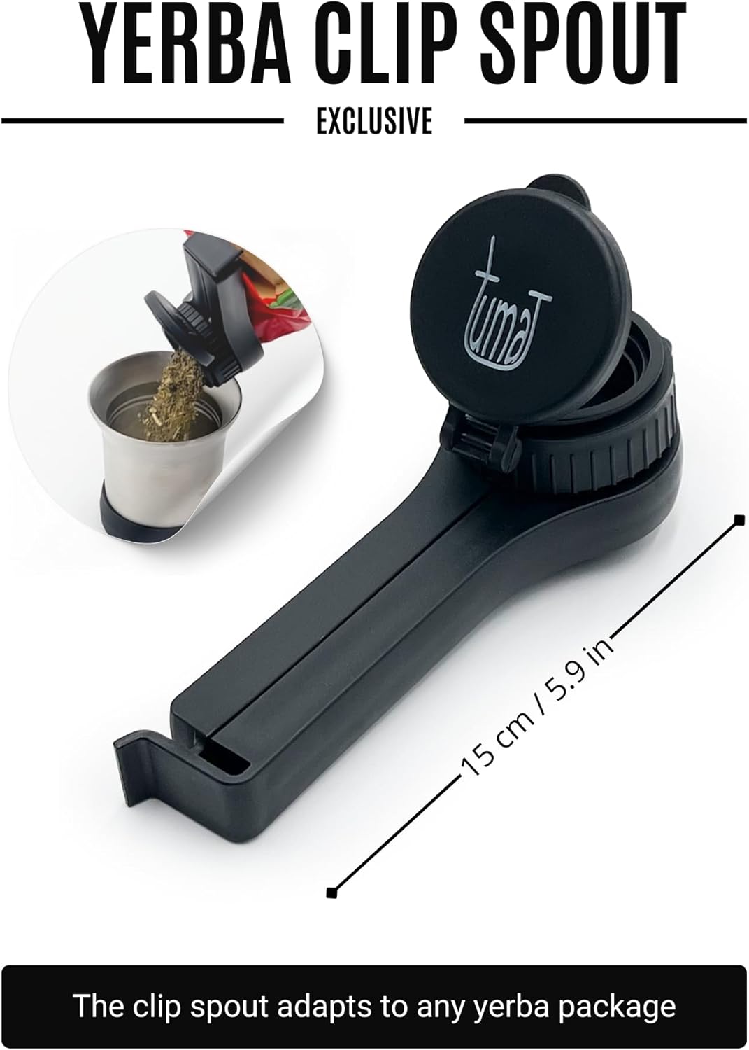 Complete Yerba Mate Kit - 1.2L Thermos With Mate System, Cup, Clip Spout, Straw (Bombilla), and FREE Backpack