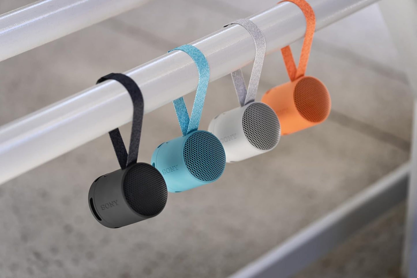 Sony SRS-XB100 Wireless Bluetooth Portable Lightweight Super-Compact Travel Speaker, Durable IP67 Waterproof & Dustproof Shower Speaker, 16 Hour Battery.