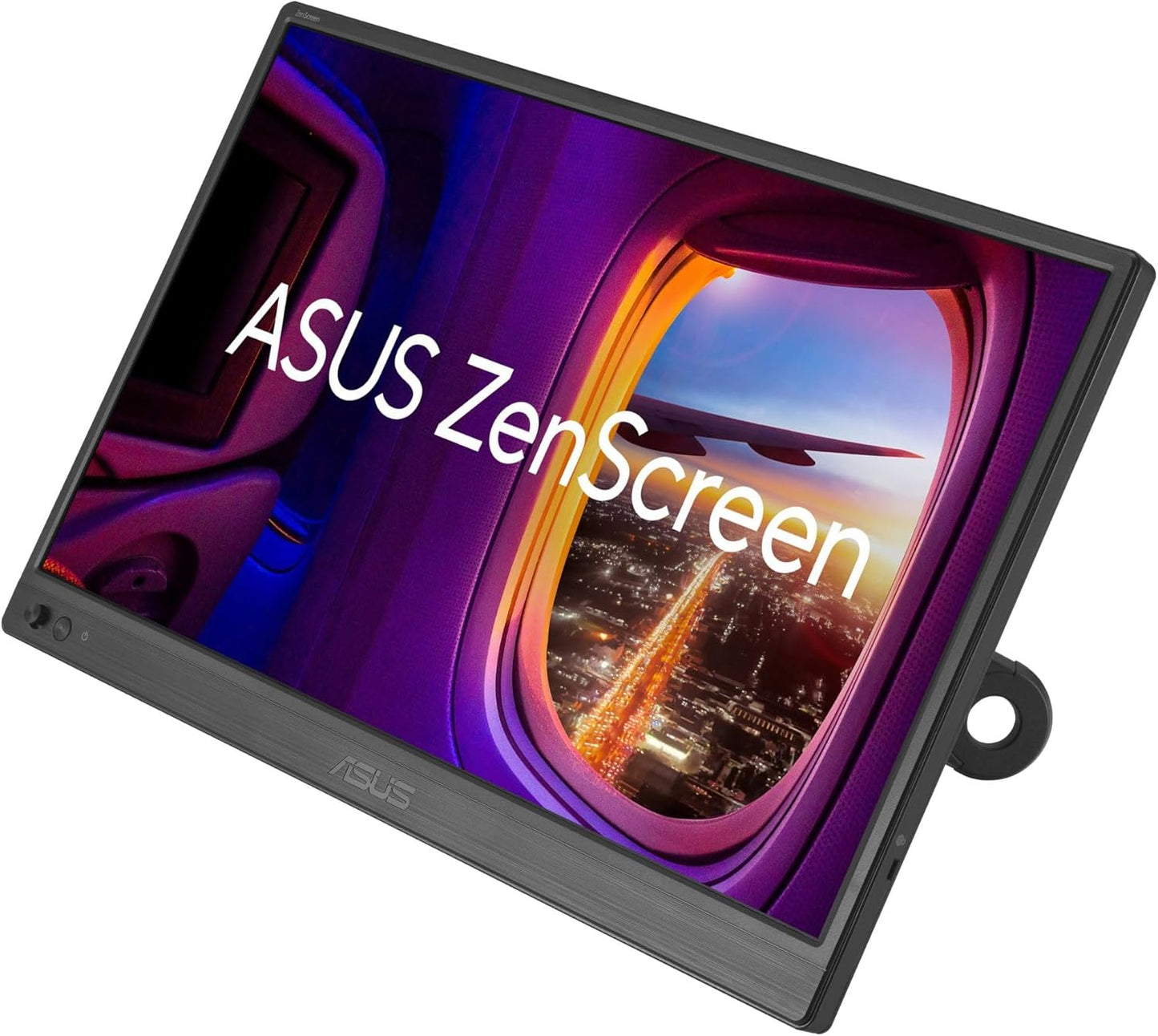 ASUS ZenScreen 16” Portable USB Monitor (MB169CK) - Full HD, IPS, Dual USB-C, Mini-HDMI, Eye Care, Flicker Free, Blue Light Filter, Anti-Glare Surface, 360° Kickstand, 3 yr Warranty