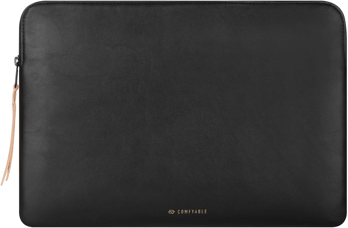 Slim Protective Laptop Sleeve Compatible with 13/13.3/14 Inch MacBook Air & MacBook Pro, Mac Travel Case, Laptop Pouch, Slim PU Leather Cover M5/M4/M3/M2/M1 2025-2021, Black