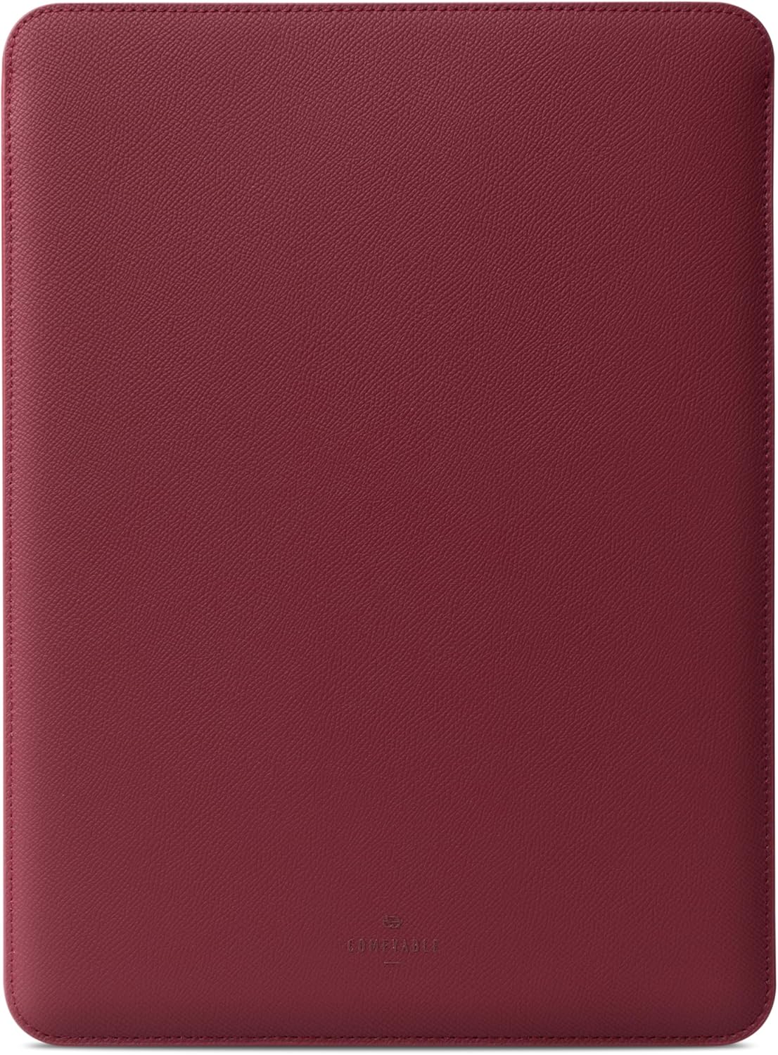 Laptop Sleeve 13 Inch Precisely Compatible with MacBook Air M4 2025-2018 & MacBook Pro M2 2022 M1 2020-2016, Genuine Leather Cover Case, Wine Red