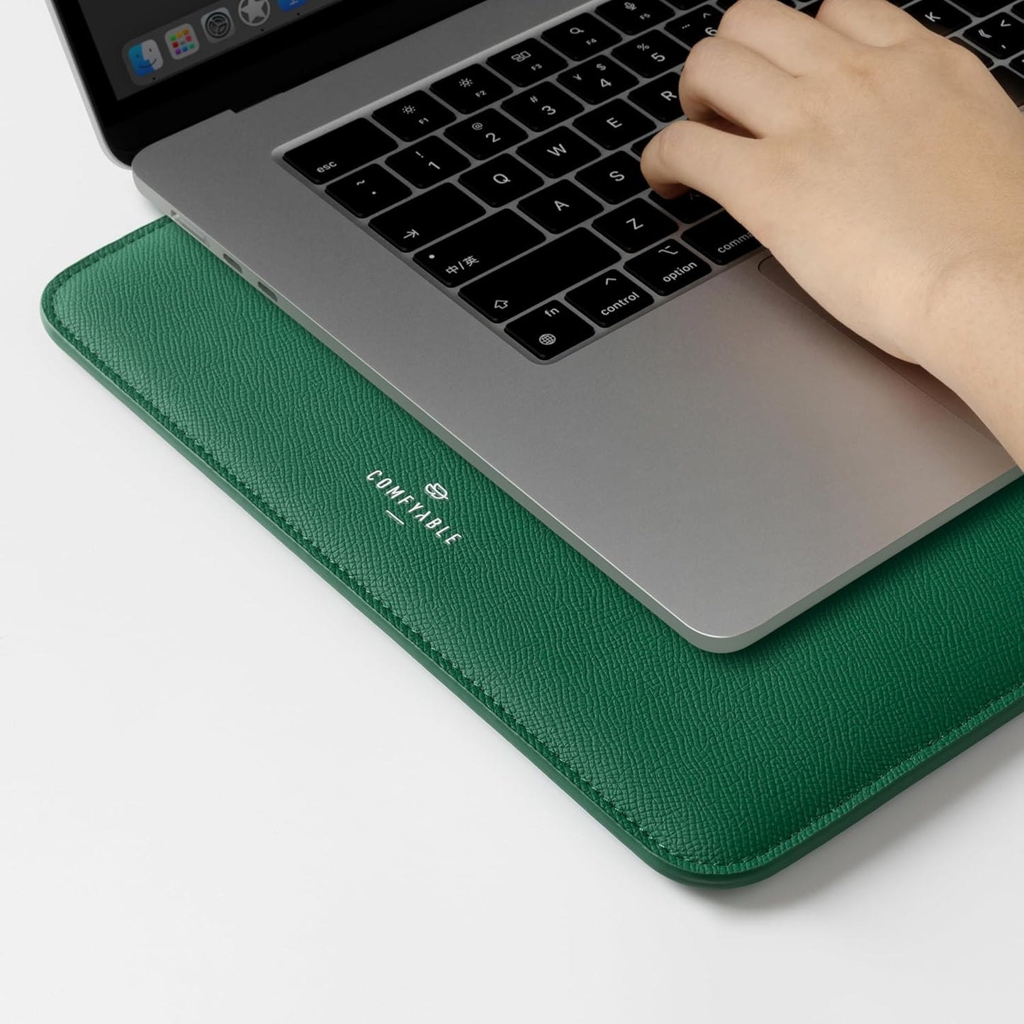 Laptop Sleeve 13 Inch Precisely Compatible with MacBook Air M4 2025-2018 & MacBook Pro M2 2022 M1 2020-2016, Genuine Leather Cover Case, Leafy Green