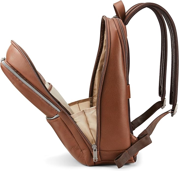 Samsonite Classic Slim Leather Backpack
