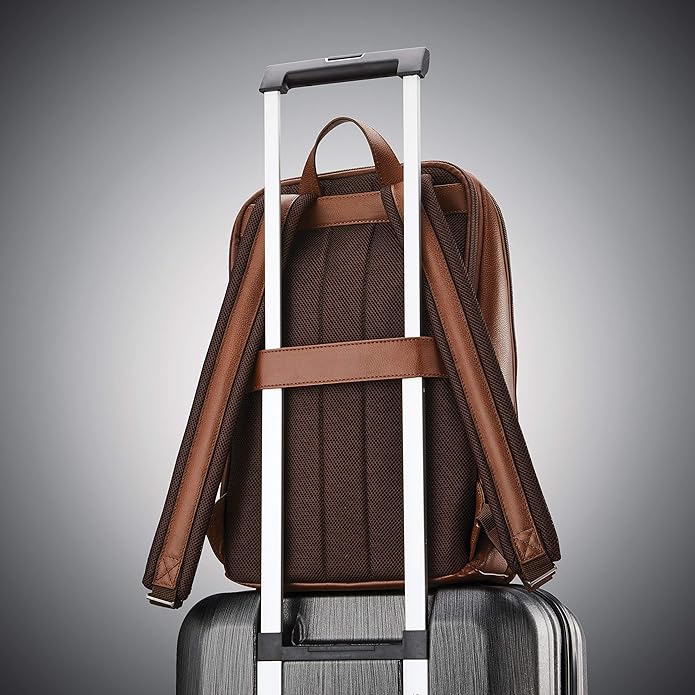 Samsonite Classic Slim Leather Backpack