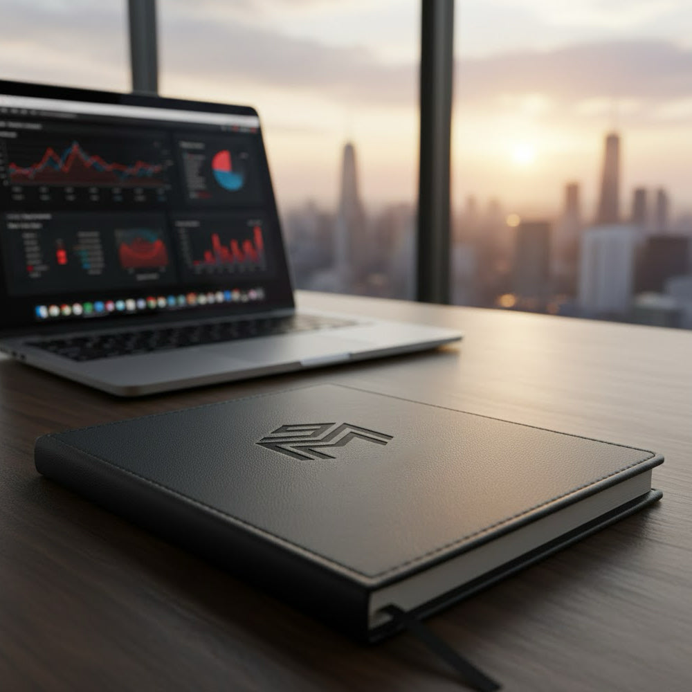 Personalized Journal Notebook Gift Set Engraved Text Logo Image, A5 Business Custom Notebook with Pen & Box, Idea Gift for Birthday College Corporate Office