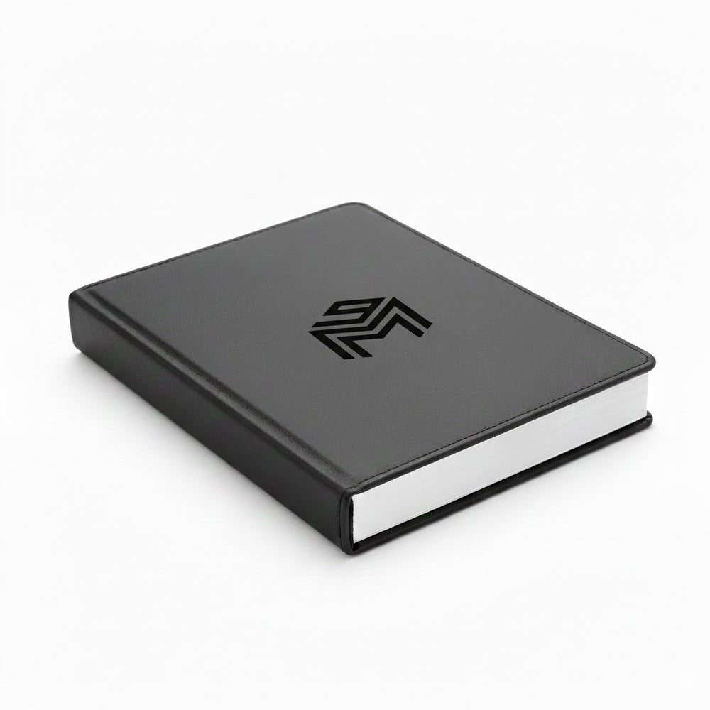 Personalized Journal Notebook Gift Set Engraved Text Logo Image, A5 Business Custom Notebook with Pen & Box, Idea Gift for Birthday College Corporate Office