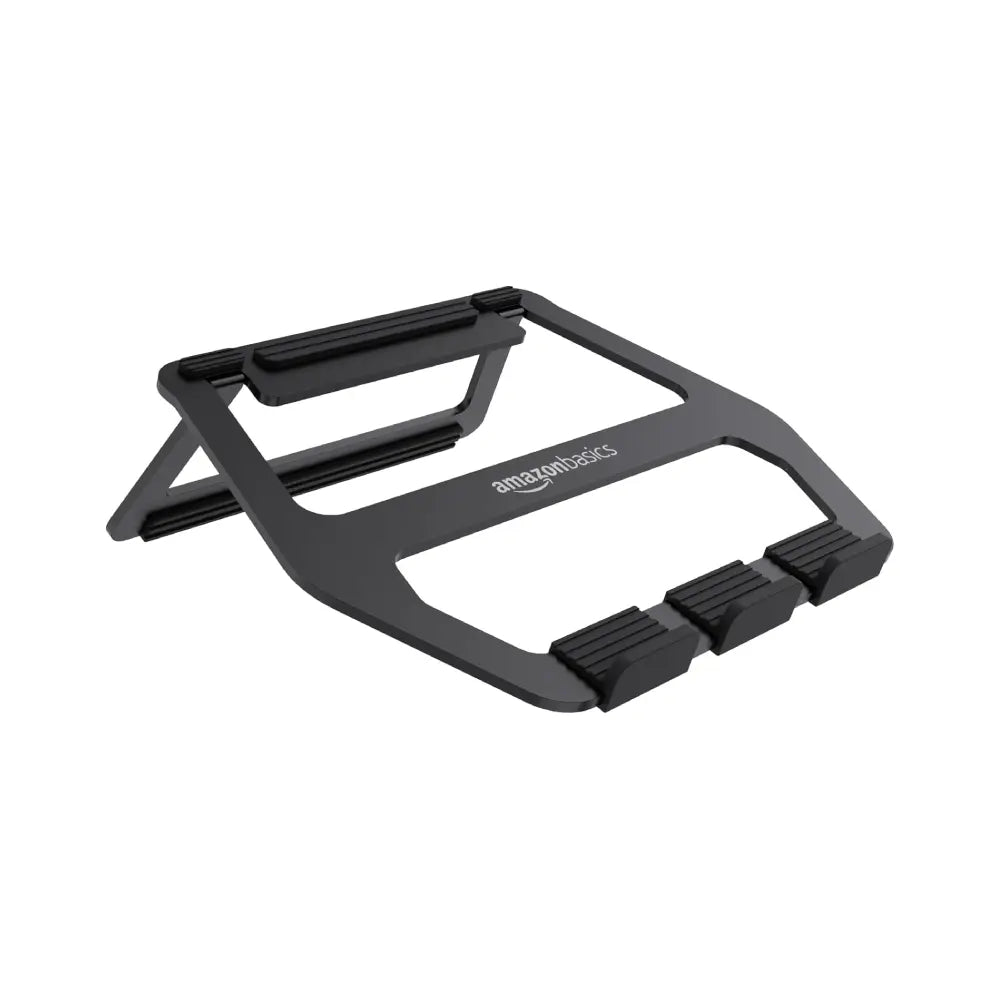 Aluminum Portable Foldable Laptop Support Stand for Laptops up to 13", Black