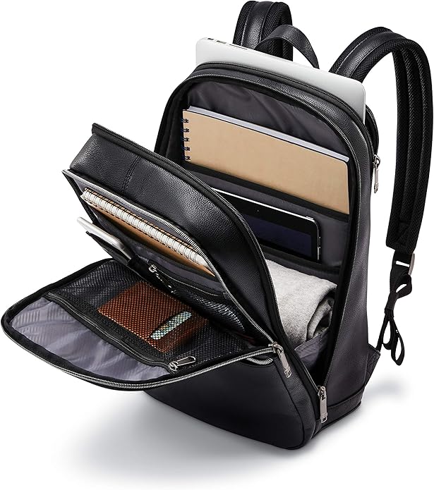 Samsonite Classic Leather Slim Backpack