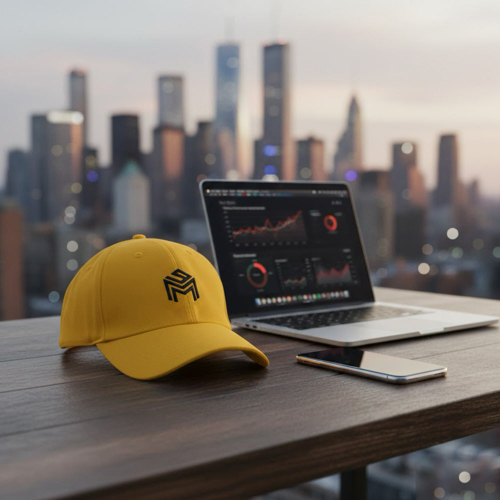 Icon Hat for you or Your Company Brand (Yellow)