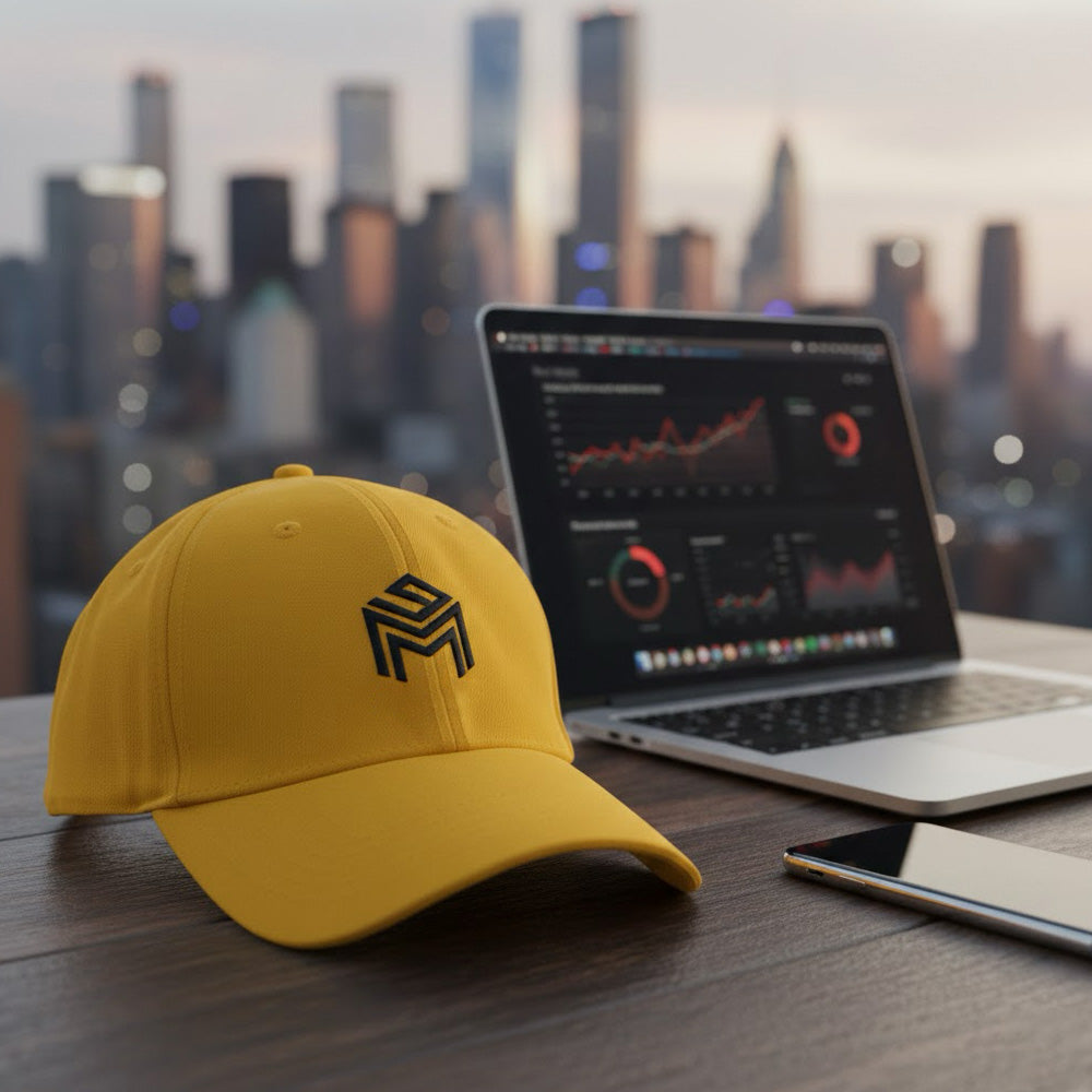 Icon Hat for you or Your Company Brand (Yellow)